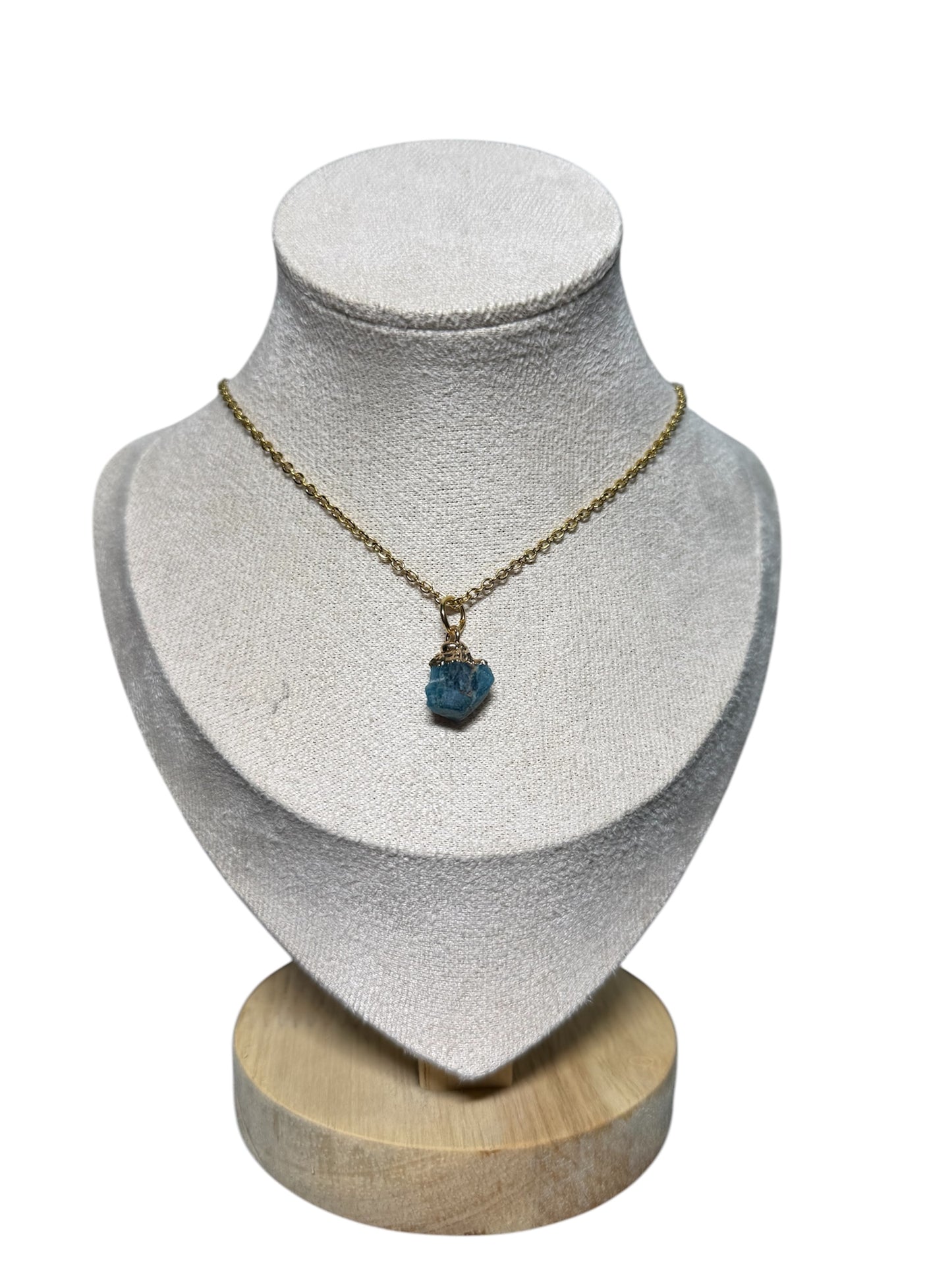 Sun & Moon Raw Quartz Necklace