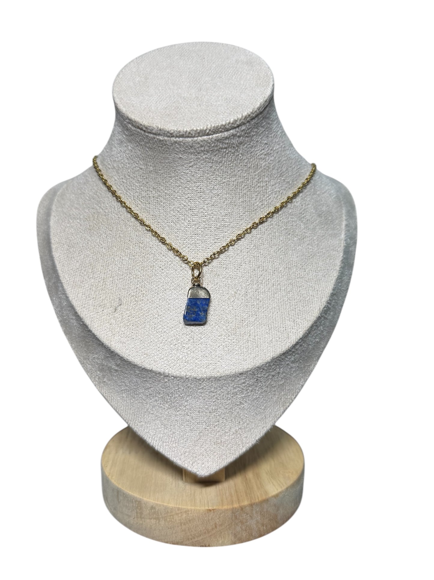 Sun & Moon Raw Quartz Necklace