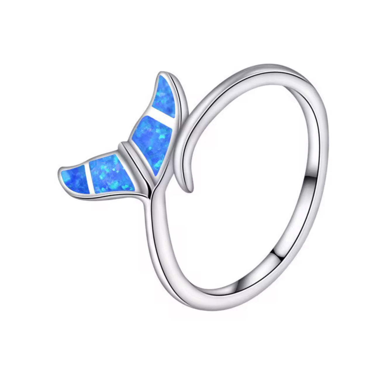 Blue Opal Tail Ring