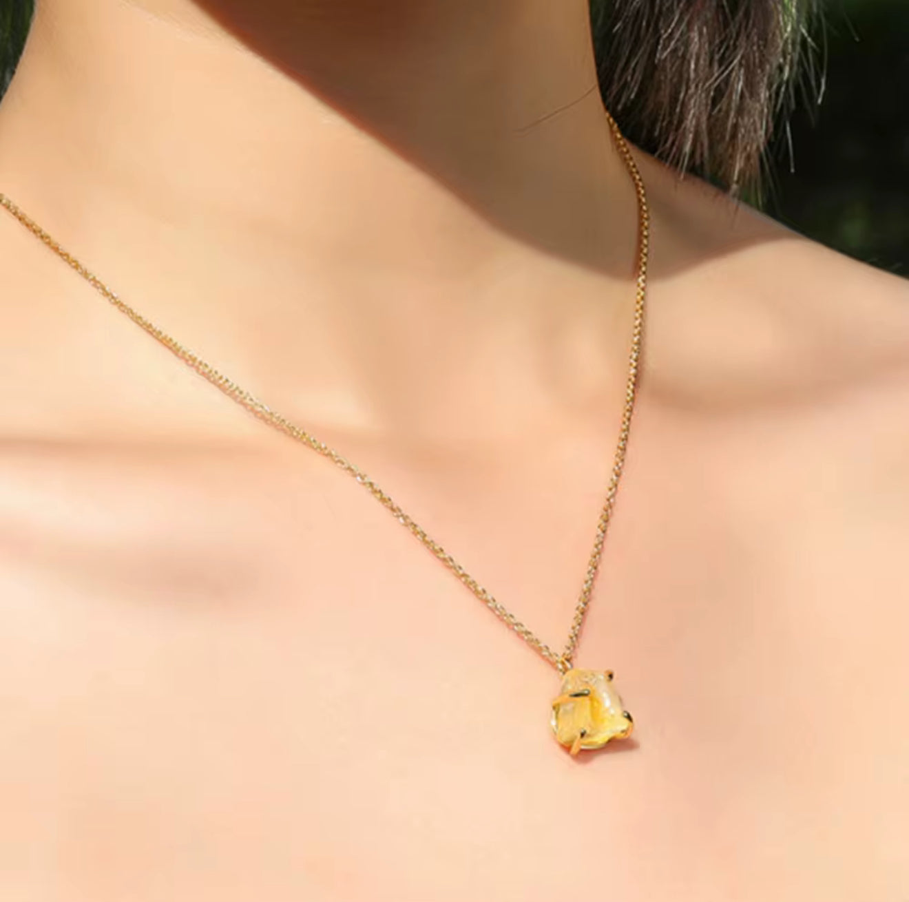 Citrine Quartz Necklace
