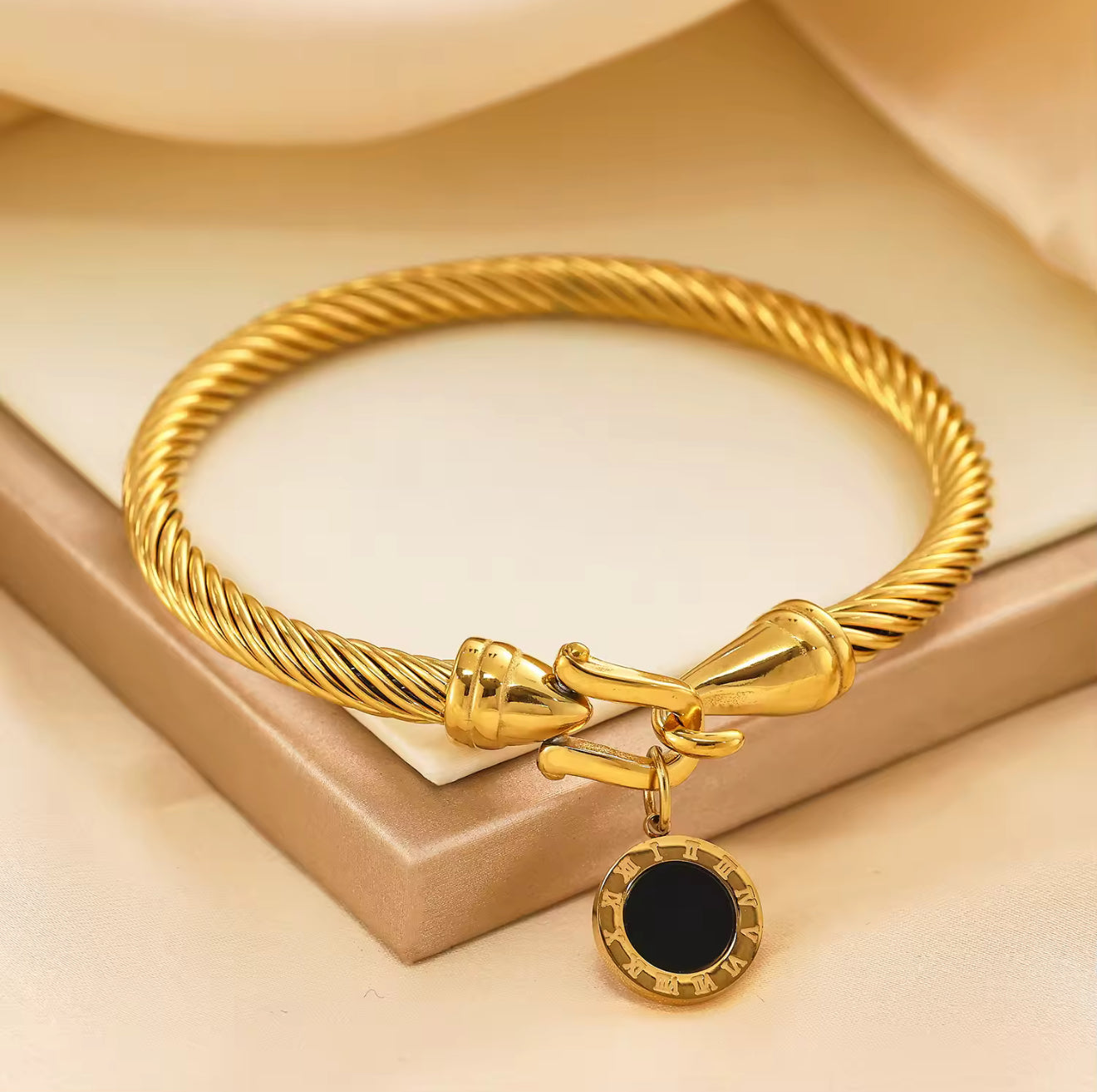 Black Sand Obsidian Bracelet