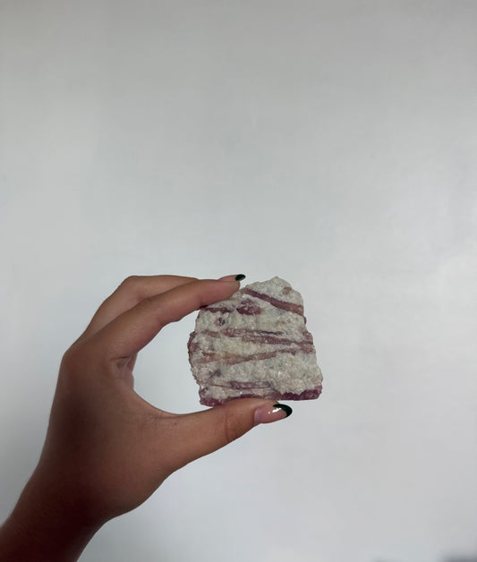 Pink Tourmaline & Aquamarine Raw Stone