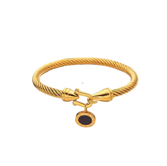 Black Sand Obsidian Bracelet